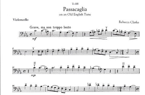 Clarke, Rebecca: Passacaglia (cello & piano)