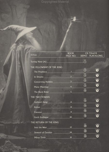 Lord of the Rings Instrumental Solos (viola, CD, Piano) Alfred