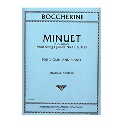 Boccherini, Luigi: Minuet in A from String Quintet No. 11 (violin & piano)