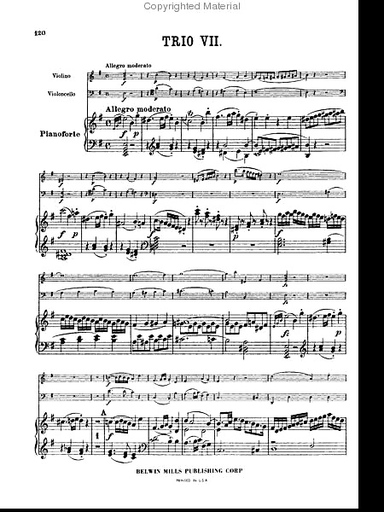 Haydn, F.J.: Piano Trios Vol.2,#7-12 Kalmus edition (violin, Cello, Piano)