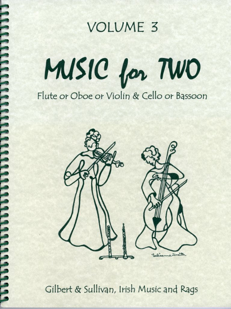 Kelley: Music for Two, Vol.3 - Gilbert & Sullivan, Irish Music, & Rags (violin & cello)