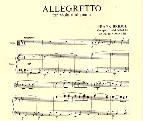 Bridge, Frank: Allegretto (viola & piano)