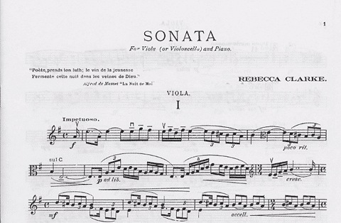 Clarke, Rebecca: Sonata (Viola & piano) or (Cello & Piano)