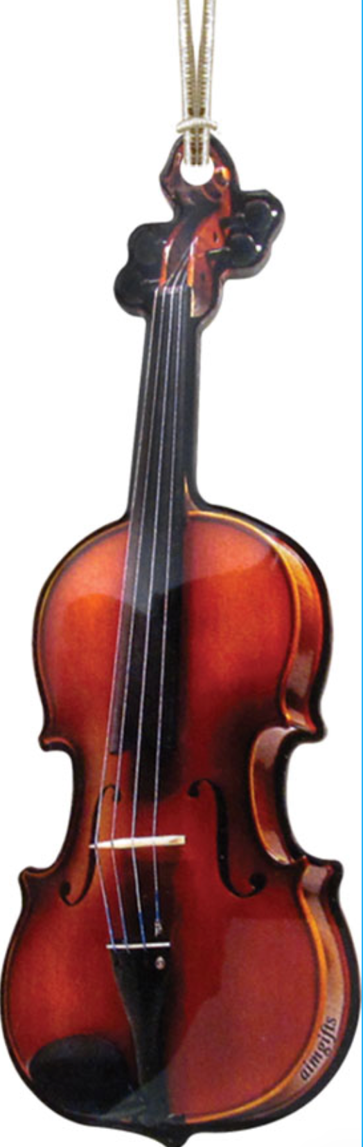 4'' violin ornament with mirror