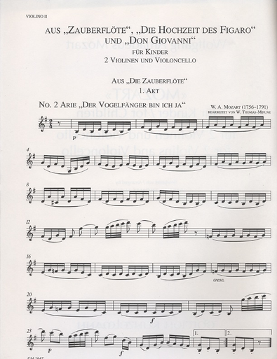 Mozart, W.A.: Mozart for Children (2 violins & cello)