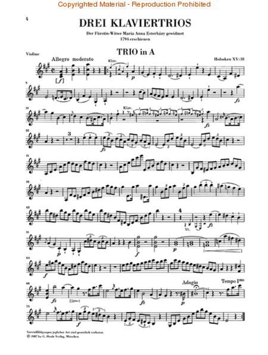 Haydn, F.J.: Piano Trios Vol.4 Henle urtext edition (violin, Cello, Piano)