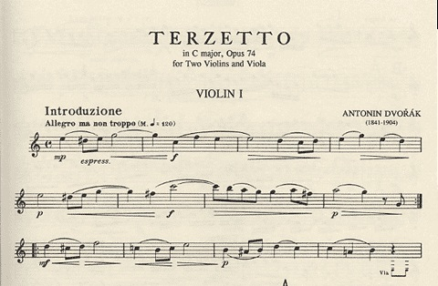 Dvorak, Antonin: Terzetto Op.74 (2 violins & viola)