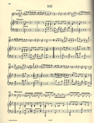 Paganini/Schumann (Schunemann): Piano Accompaniment for the Caprises, Vol. 2 (no seperate violin part) Edition Peters