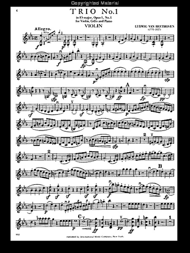 Beethoven, L.van: Six Celebrated Trios (Violin, Cello, Piano)