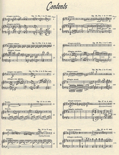 Beethoven, L. van (Joachim): 10 Sonatas for Violin & Piano 2 part set