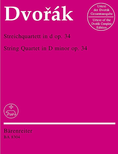 Dvorak, Antonin: String Quartet Op.34 in d minor, Barenreiter
