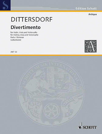 Dittersdorf, von K.D. (Lebermann, ed.): Divertimento Krebbs 131 (violin, viola, and cello)