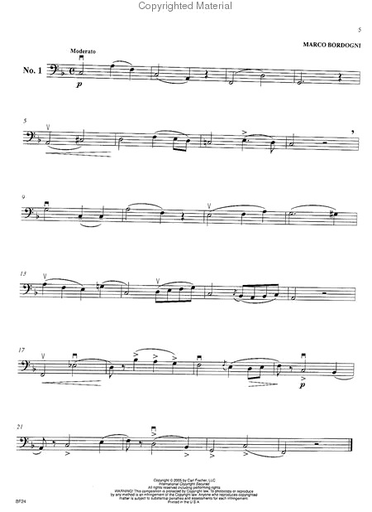 Gazda, Doris: Melodious Etudes for Cello from the Vocalises of Marco Bordogni
