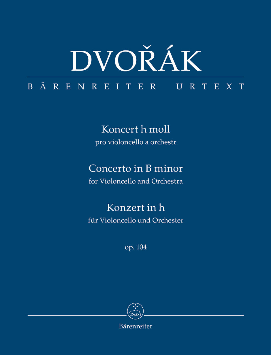 Dvorak, Antonin (Del Mar): Cello Concerto in B minor Op. 104 (Study Score) Barenreiter Urtext