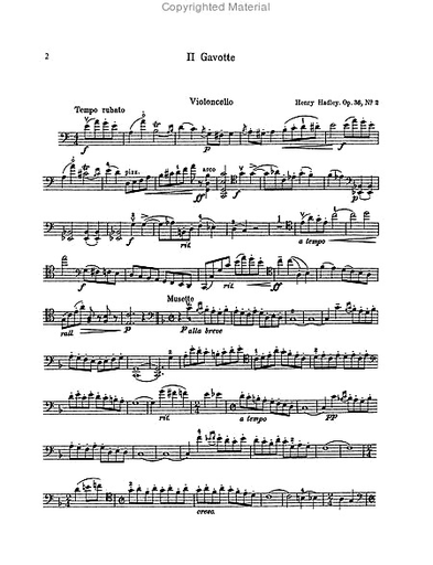 Hadley, Henry: Two Compositions, Op. 36 (cello & piano)