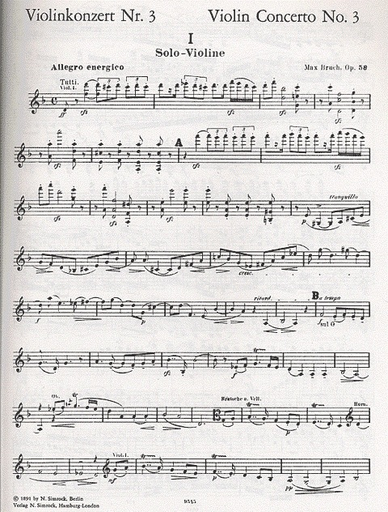 Bruch, M.: Concerto No. 3, Op.58 (violin & piano)