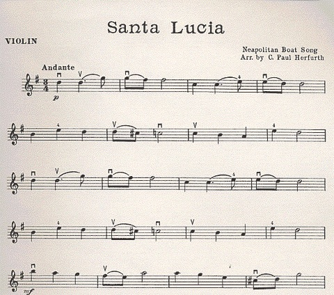 Herfurth: Santa Lucia (violin & piano)