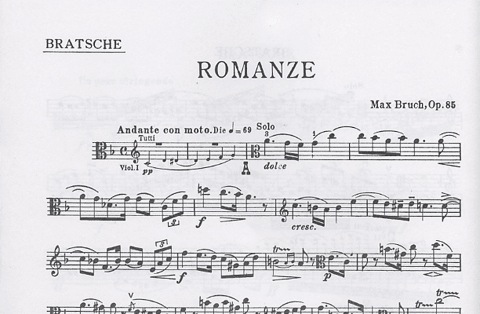 Bruch, Max: Romance Op.85 (viola & piano)