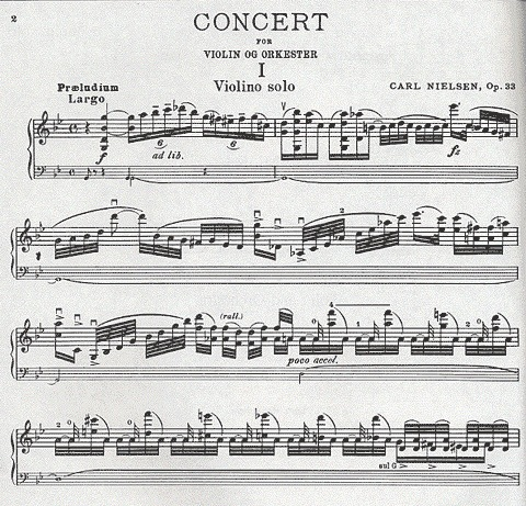 Nielsen, Carl: Concerto for Violin & Orchestra Op.33 (violin & piano)