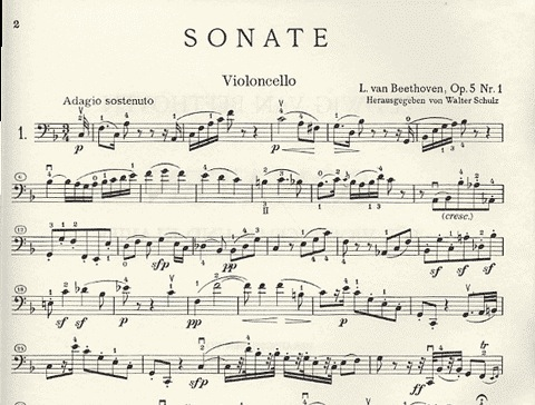 Beethoven (Schulz): 5 Sonatas (cello, piano) PETERS