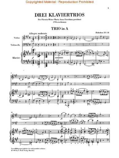 Haydn, F.J.: Piano Trios Vol.4 Henle urtext edition (violin, Cello, Piano)