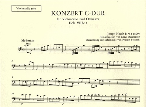 Haydn, F.J.: Concerto in C-urtext (cello & piano)