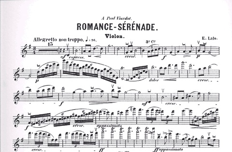 Lalo, Edouard: Romance-Serenade (violin & piano)