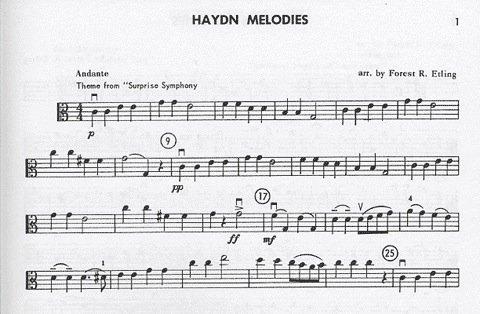 Etling, F.R.: Solo Time for Strings, Book 3 (viola)
