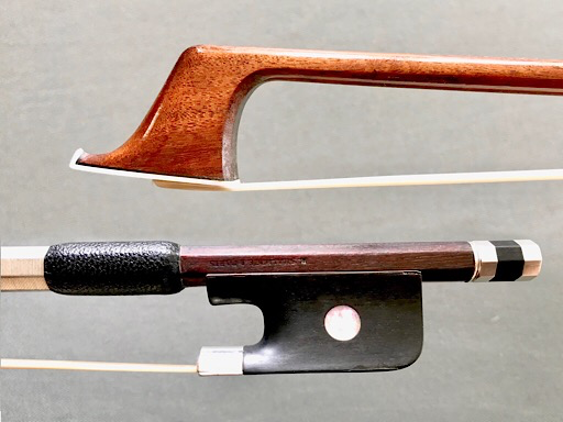 R. SHALLOCK A Paris silver cello bow, FRANCE, 80.4 grams Metzler Violins