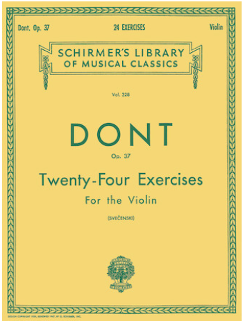 Dont: 24 Exercises, Op37, Schirmer Library of Classics Volume 328 (violin) SCHIRMER