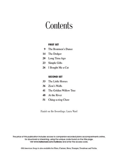 Copland, A.: Old American Songs (cello & piano)