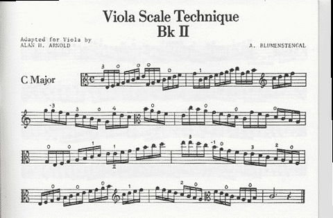 Blumenstengel, A. (Arnold): Viola Scale Technique book 2