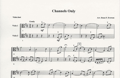 Everson, D.F.: Channels Only Viola Duet (2 Violas)
