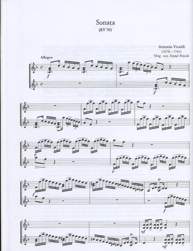 Vivaldi, Antonio: Sonatas for Two Violins