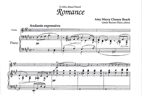 Beach, Amy: Music for Violin & Piano (violin & piano)
