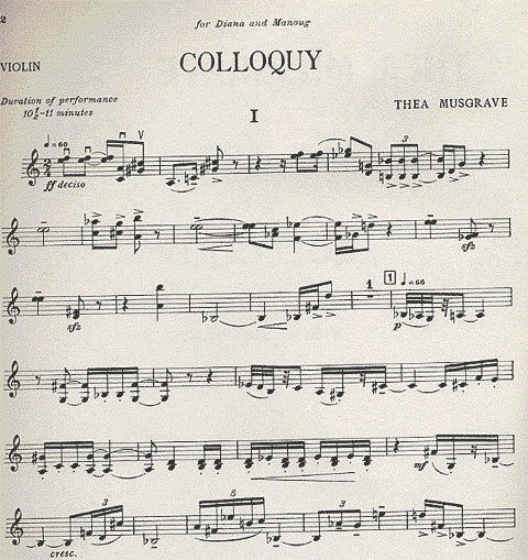 Musgrave, Thea: Colloquy (violin & piano)