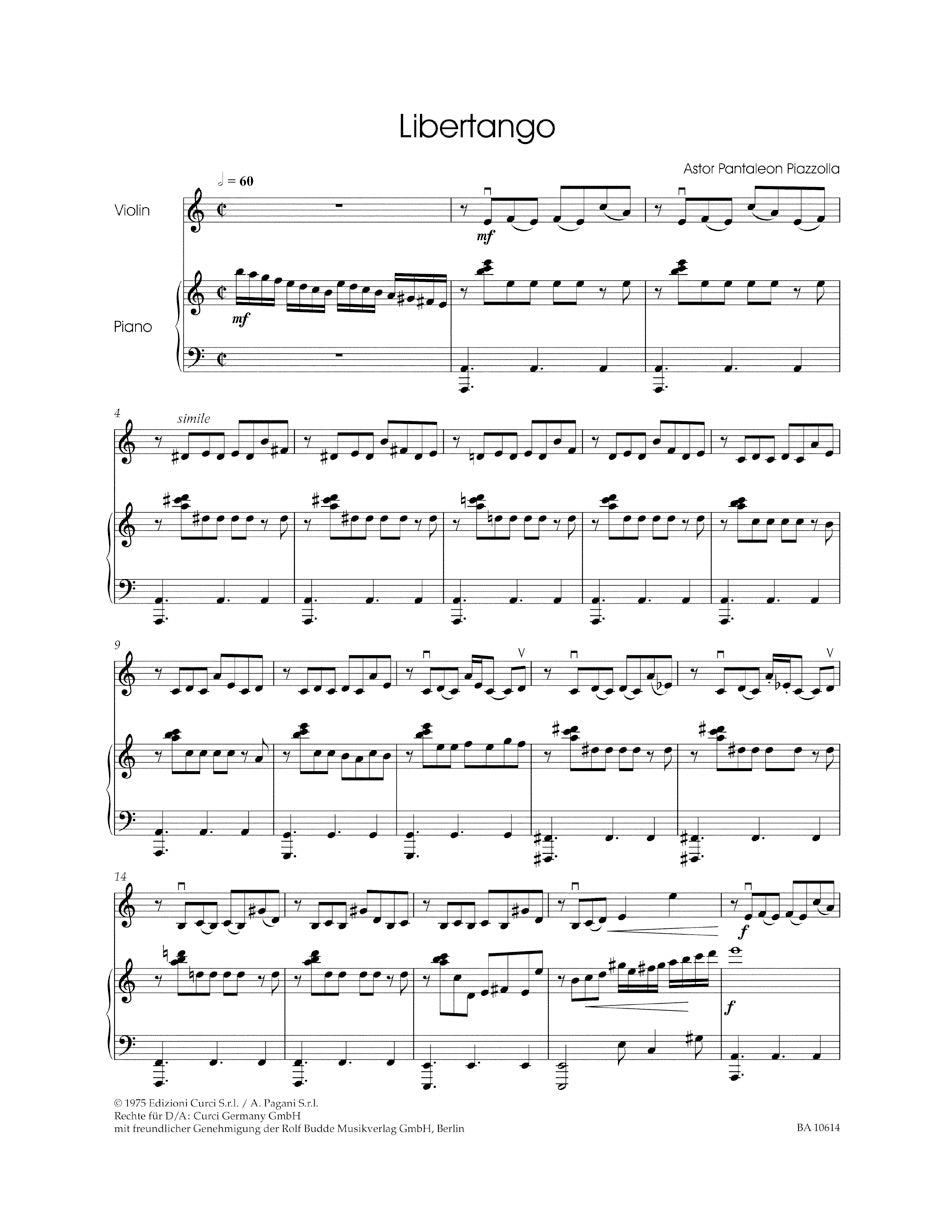 Speckert, George: Tango Classics (violin & piano) Barenreiter