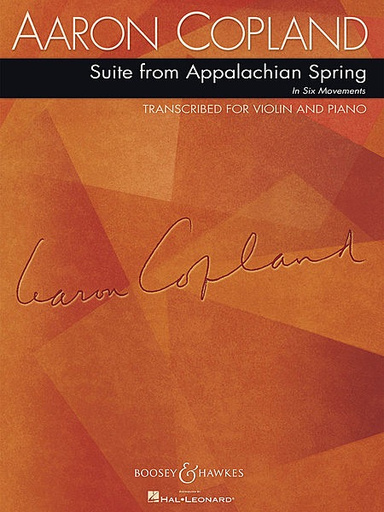 Copland, Aaron: Suite from Appalachian Spring in 6 movements (violin & piano)