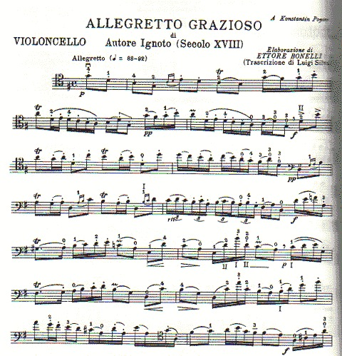 Bonelli: Classics of the Cello 18th Century Italian Pieces (cello & piano)