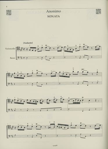 Borin/Puxeddu (editor): 18th Century Sonatas for Cello and Continuo (cello, keybord, cello)