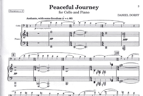 Dorff, Daniel: Peaceful Journey (Cello & Piano)