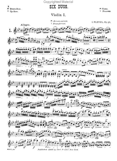 Pleyel, I.: Six Duos Op.23 (2 violins)