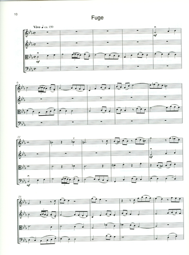 Widmoser, J.: Praeludium un Fugefor (2 violins, viola, and cello)
