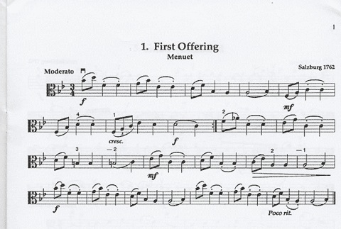 Mozart, W.A. (Arnold): Mozart Miniatures for the Young Violist (viola & piano)