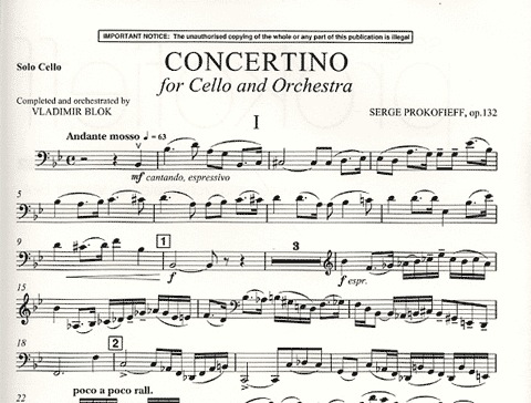 Prokofiev, S.: Sinfonia Concertante Op.125 (cello & piano)