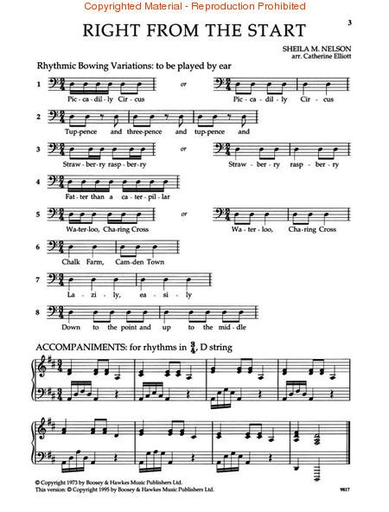 Nelson, S.: Right from Start (bass & piano)