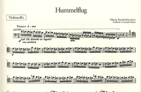 Rimsky-Korsakov, Nikolai: ''Flight of the Bumblebee'' (cello & piano)