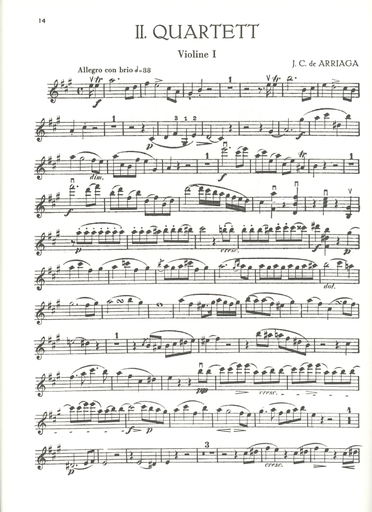 Arriaga, Juan: Three String Quartets