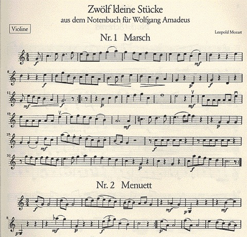 Mozart, W.A.: 12 Little Pieces (Violin & Piano)