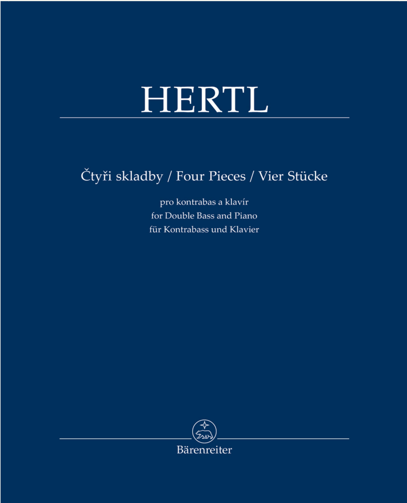 Hertl: Four Pieces (bass and piano) Barenreiter